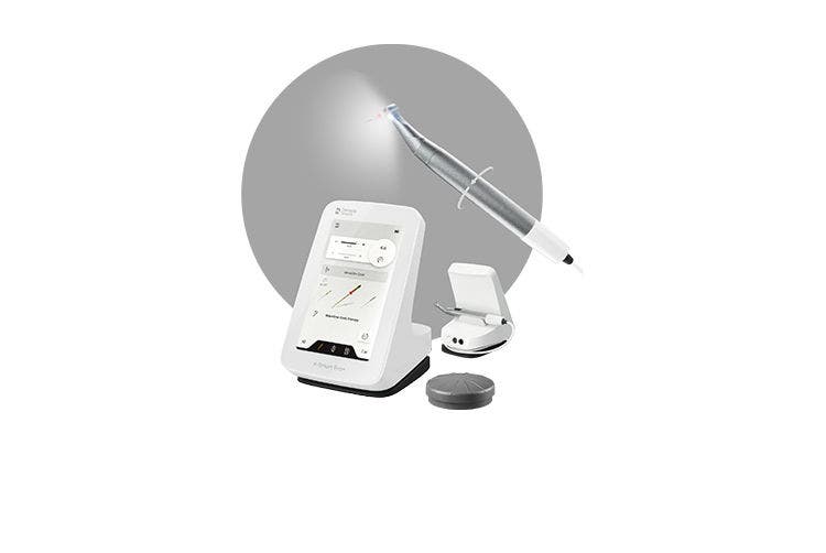 Endodontic motor and handpiece system with accessories representing Dentsply Sirona's trusted endodontic solutions.